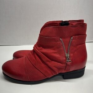 Miz Mooz Red Ankle Boots